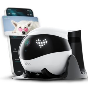 Enabot Ebo Air 2, Mobiler KI-Haustier- und Überwachungsroboter mit 2K-Kamera, Nachtsicht, App-Steuerung und OVP | Zustand: Gut