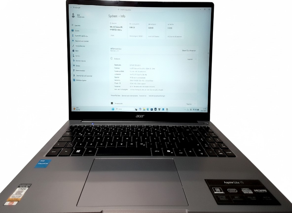 Acer Aspire Lite 15 Silber, Notebook mit Intel Celeron N4500, 4 GB RAM, 128 GB eMMC, 15,6 Zoll Full-HD Display, Windows 11 | Zustand: Sehr Gut – Bild 3