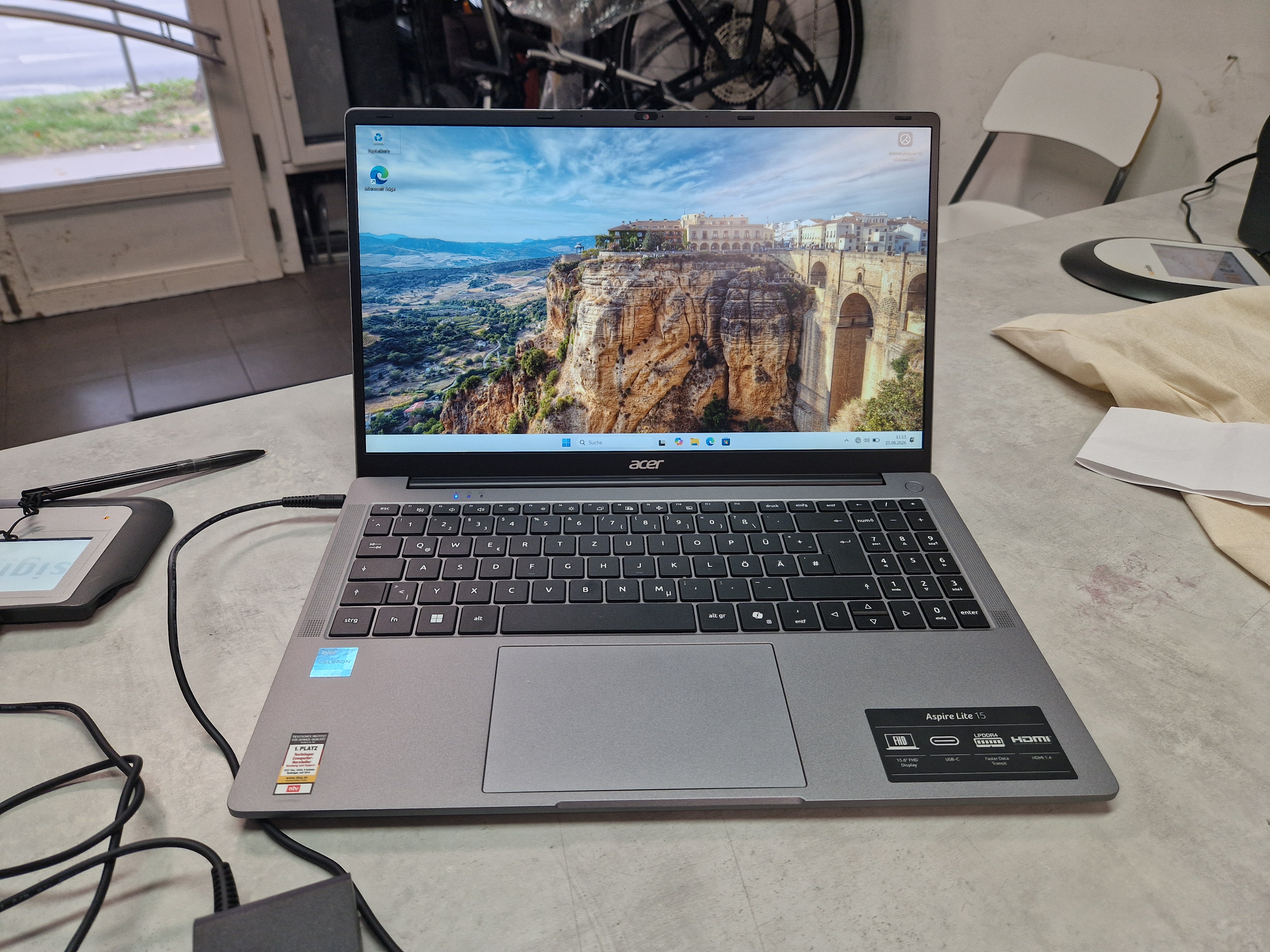 Acer Aspire Lite 15 AL15-32P Iron, Intel Celeron N4500, 4 GB RAM, 128 GB eMMC, 15,6 Zoll FHD Display | Zustand: Sehr Gut – Bild 2