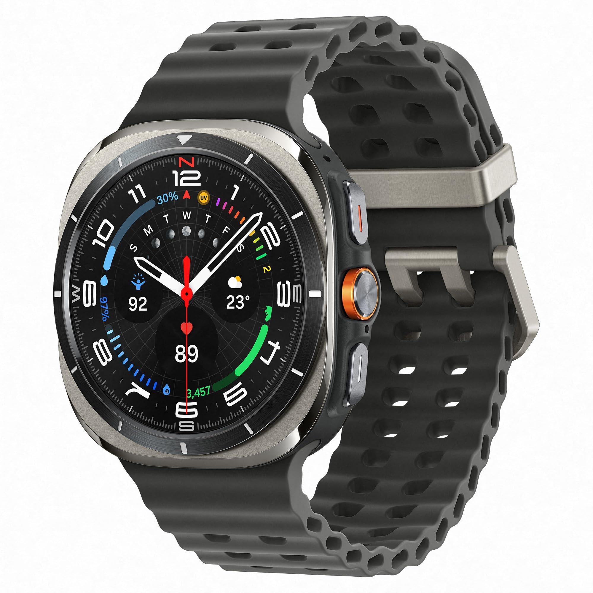 Samsung Galaxy Watch Ultra 2024 Titanium Gray, Smartwatch mit LTE, AMOLED-Display, Fitness- und Gesundheitsfunktionen, inklusive Originalverpackung | Zustand: Wie Neu | Farbe: schwarz