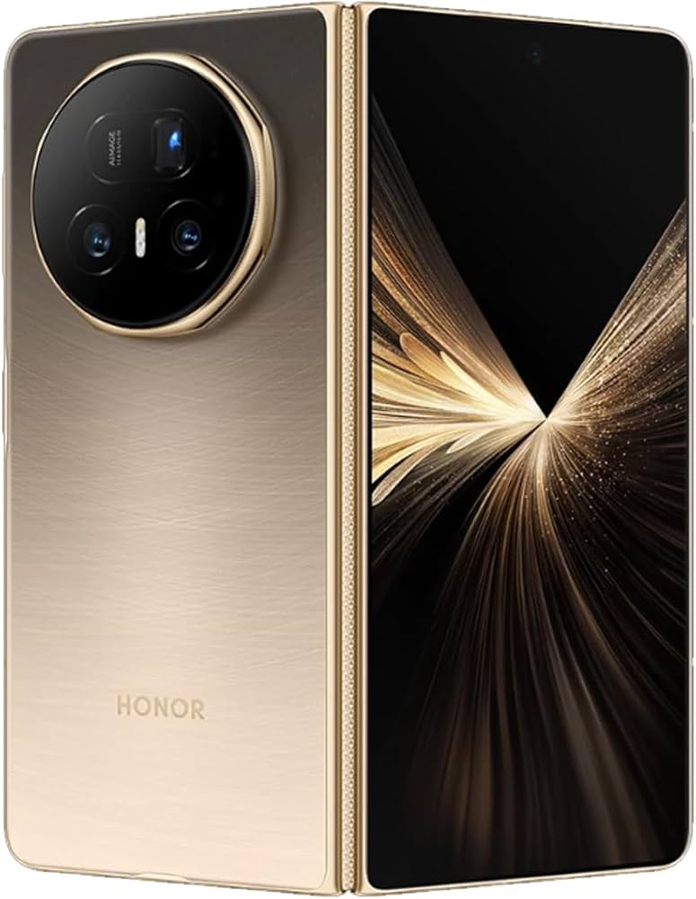 Honor Magic V5 512GB Gold, Faltbares Smartphone mit 512 GB Speicher in der Farbe Gold, inklusive Originalverpackung (OVP). | SimLock: Frei | Zustand: Sehr Gut | Farbe: gold | Akku: 100%