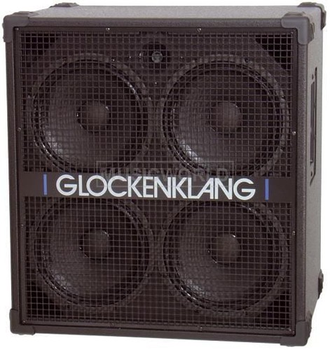 Glockenklang Quattro Schwarz, Bassbox, 800 Watt, 8 Ohm, 36 Hz - 18 kHz, regelbarer Tweeter, Abrieb an Gehäusekanten, inkl. Lautsprecherkabel | Zustand: Gebraucht