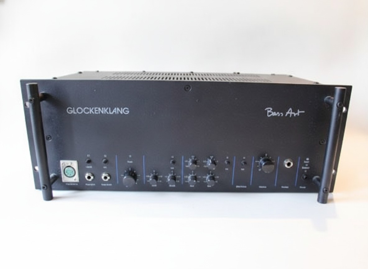 Glockenklang Bass Art Top Schwarz, Professioneller Bassverstärker, Made in W.-Germany, inklusive Rack-Case, Rack-Einbau | Zustand: Gebraucht
