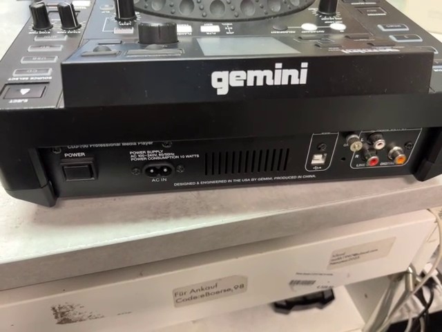 Gemini CDJ-700 Media Player Schwarz, Professioneller DJ-Player mit Touch-Display, USB, SD-Slot, MIDI-Support und integrierten Effekten. | Zustand: Gut – Bild 3