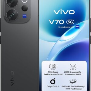 Vivo V70 256GB, OVP | SimLock: Frei | Zustand: Neu | Farbe: schwarz | Akku: 100%