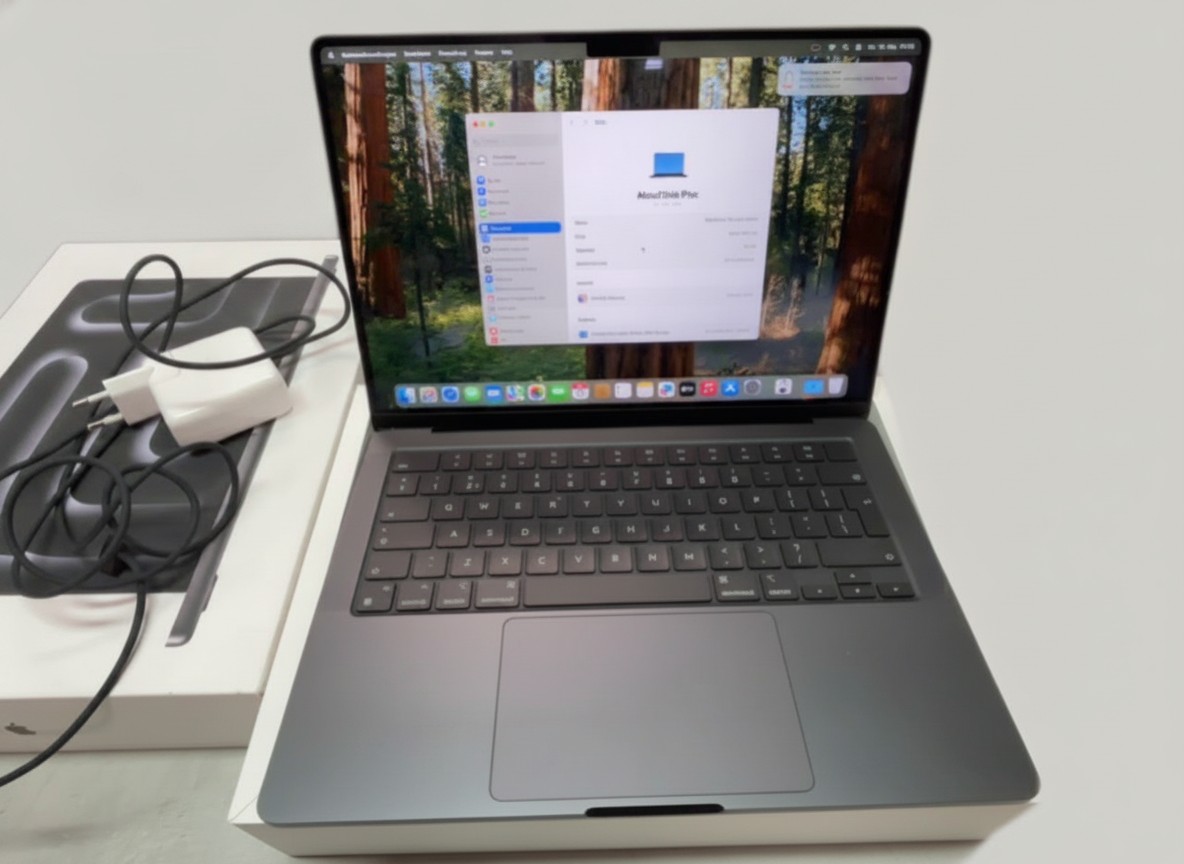 MacBook Pro 14 M3 Pro 2023 Silber, M3 Pro| 11 core cpu | 14 core gpu, 18gb ram, 512gb ssd, de | ovp | zyklen :9 | English (QWERTY) | Zustand: Sehr Gut