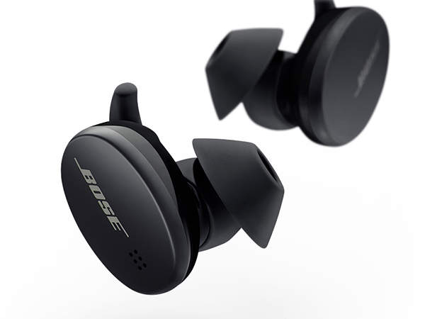 Bose Sport Earbuds 2020 Schwarz, Kabellose True-Wireless-In-Ear-Kopfhörer mit satter Klangqualität, sicherem Sitz durch StayHear Max Ohreinsätzen, Bluetooth 5.0, IPX4-Schweißschutz und bis zu 5 Stunden Akkulaufzeit (mit Ladeetui erwe | Zustand: Sehr Gut – Bild 2