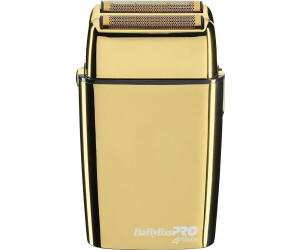 BaBylissPRO FOILFX02 Gold, Professioneller Doppel-Folienrasierer mit MetalLadegerätehäuse und 3 Stunden Laufzeit | Zustand: Neu