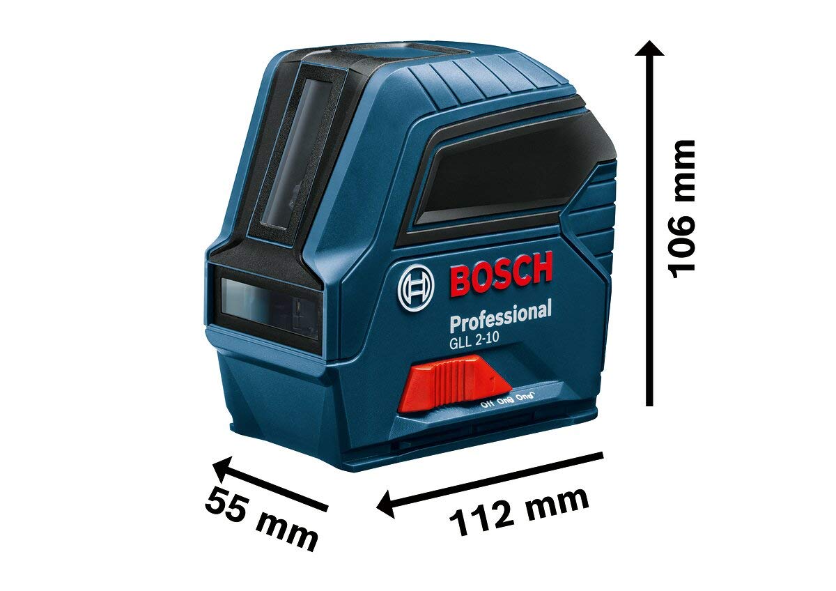 Bosch Professional GLL 2-10 Blau, Kreuzlinienlaser, selbstnivellierend, ohne Tasche | Zustand: Gut