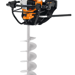 Stihl BT 131 Benzin-Erdbohrer Orange/Weiß, Kraftvolles Einmann-Benzin-Erdbohrgerät mit 4-MIX-Motor, QuickStop-Bohrerbremse und vibrationsgedämpftem Griffrahmen für Pflanzarbeiten und Pfahlsetzungen. | Zustand: Sehr Gut