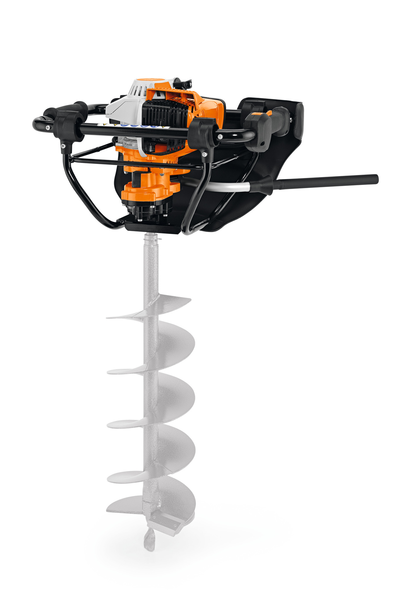 Stihl BT 131 Benzin-Erdbohrer Orange/Weiß, Kraftvolles Einmann-Benzin-Erdbohrgerät mit 4-MIX-Motor, QuickStop-Bohrerbremse und vibrationsgedämpftem Griffrahmen für Pflanzarbeiten und Pfahlsetzungen. | Zustand: Sehr Gut