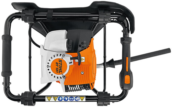 Stihl BT 131 Benzin-Erdbohrer Orange/Weiß, Kraftvolles Einmann-Benzin-Erdbohrgerät mit 4-MIX-Motor, QuickStop-Bohrerbremse und vibrationsgedämpftem Griffrahmen für Pflanzarbeiten und Pfahlsetzungen. | Zustand: Sehr Gut – Bild 2