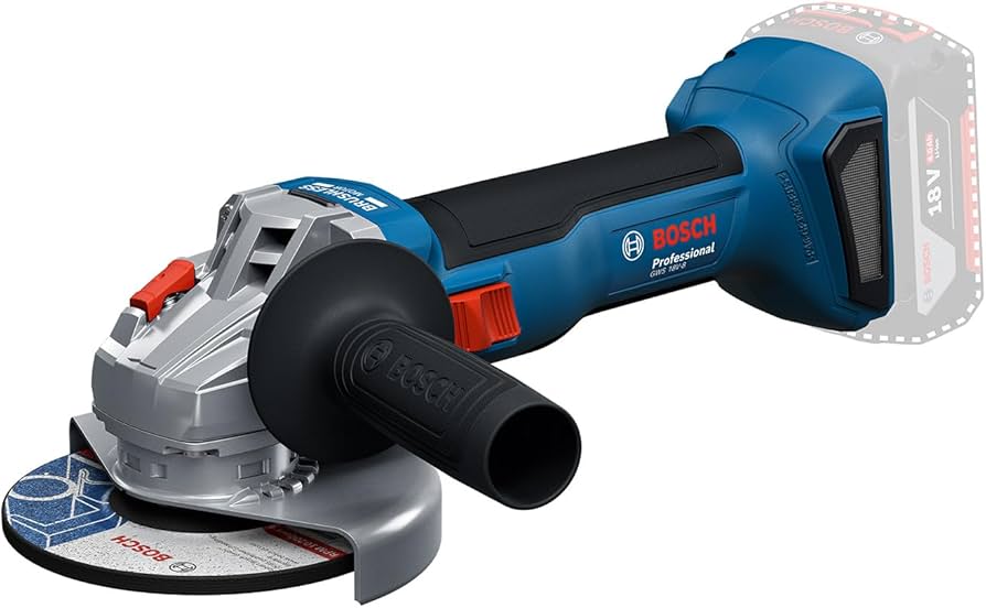 Bosch Professional GWS 18V-8, Akku-Winkelschleifer inkl. L-BOXX Koffer, Ladegerät und 2 Akkus 5.0Ah | Zustand: Wie Neu – Bild 2