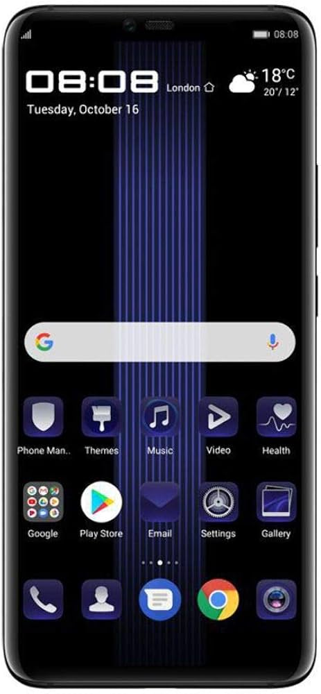 Huawei Mate 20 RS Porsche Design 2018 Schwarz, 256 GB, 8 GB RAM, 6.39 Zoll OLED Display, Kirin 980, Leica Triple-Kamera, 4200 mAh Akku | SimLock: Frei | Zustand: Sehr Gut | Farbe: schwarz | Akku: 100%