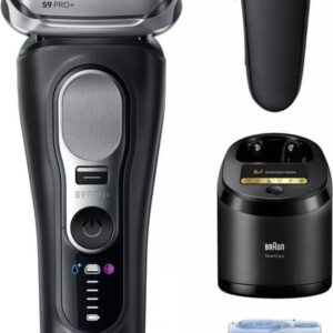 Braun Series 9 Pro+ 9660cc Schwarz, Elektrischer Nass- und Trockenrasierer mit 6in1 SmartCare Center und Reiseetui. | Zustand: Neu