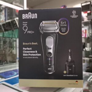 Braun Series 9 Pro+ 9660cc Schwarz, Elektrischer Nass- und Trockenrasierer mit 6-in-1 SmartCare Center, Reiseetui und OVP. | Zustand: Neu