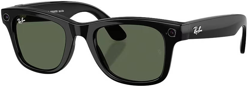 Ray-Ban Meta Wayfarer RW4012 Shiny Black, Smart Glasses Gen2, Transitions-Gläser Graphite Green, inkl. OVP, KI-gestützte Kamera & Audio | Zustand: Neu