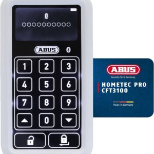 ABUS HomeTec Pro CFT3100 Weiß, Bluetooth-Zahncodetastatur zur komfortablen Entriegelung von ABUS Türschlossantrieben per PIN-Code. | Zustand: Neu