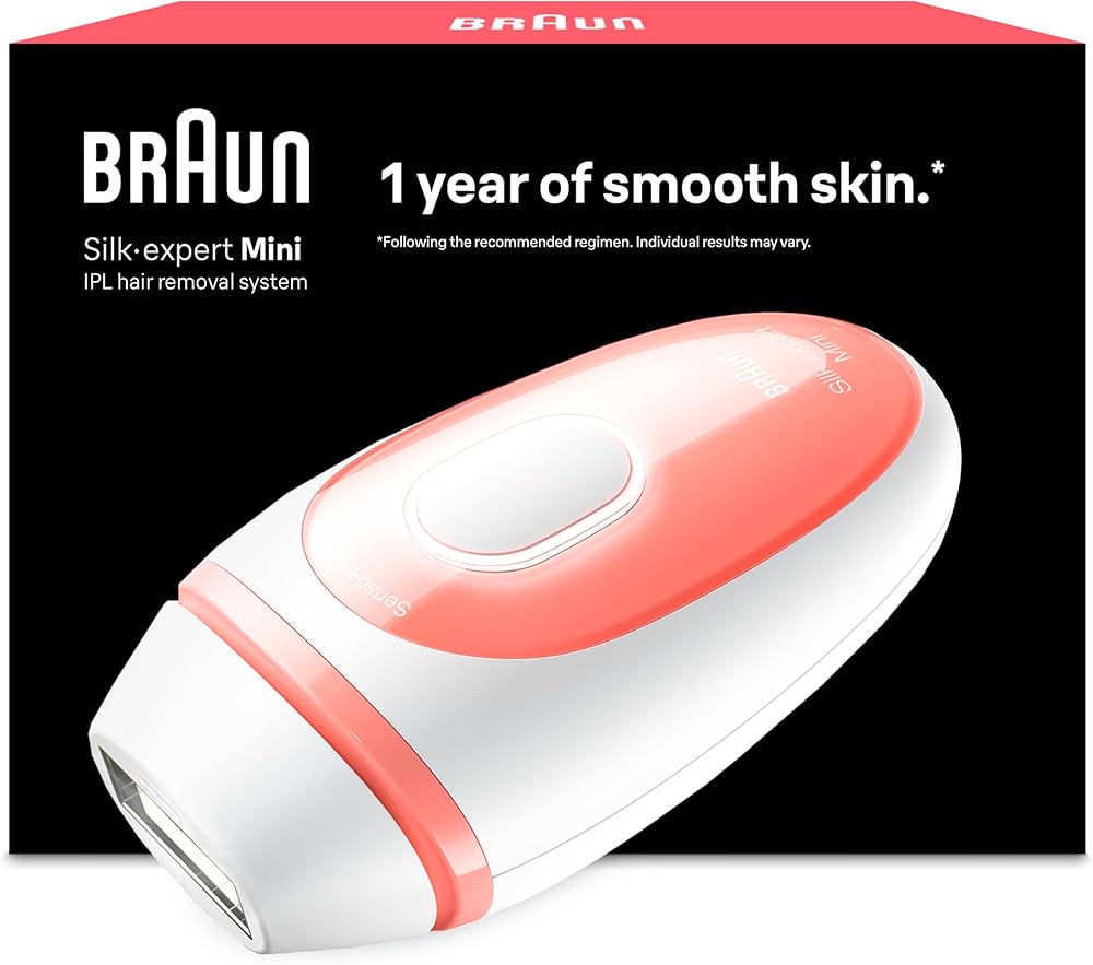 Braun Silk-expert Mini PL1000 Flamingo, IPL-Haarentfernungsgerät mit SensoAdapt-Hauttonsensor, Netzbetrieb, ovp | Zustand: Neu