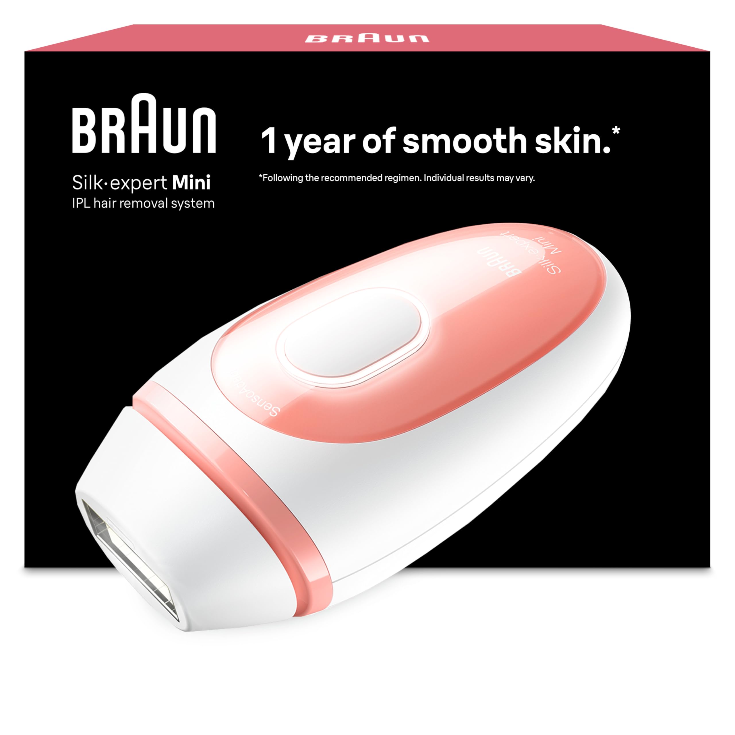 Braun Silk-expert Mini PL1000 Flamingo, IPL-Haarentfernungsgerät mit SensoAdapt-Hauttonsensor, Netzbetrieb, ovp | Zustand: Neu – Bild 5