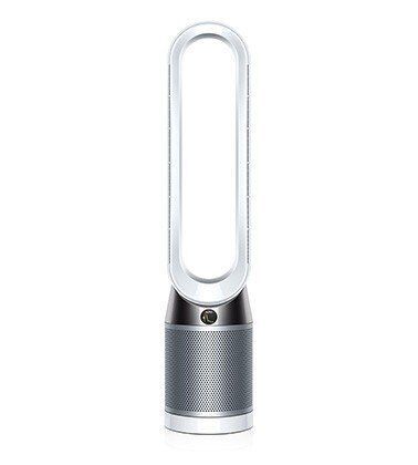 Dyson Pure Cool TP04 Weiß Silber, Turmventilator und Luftreiniger mit Fernbedienung, LCD-Display und 350°-Oszillation | Zustand: Gut