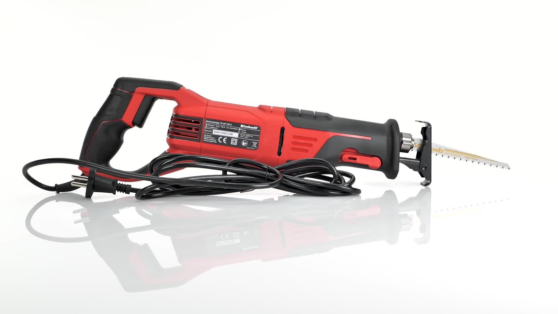 Einhell TE-AP 750 E Rot Schwarz 2020, Universalsäge, 750 W, mit Originalverpackung und Rechnung | Zustand: Wie Neu