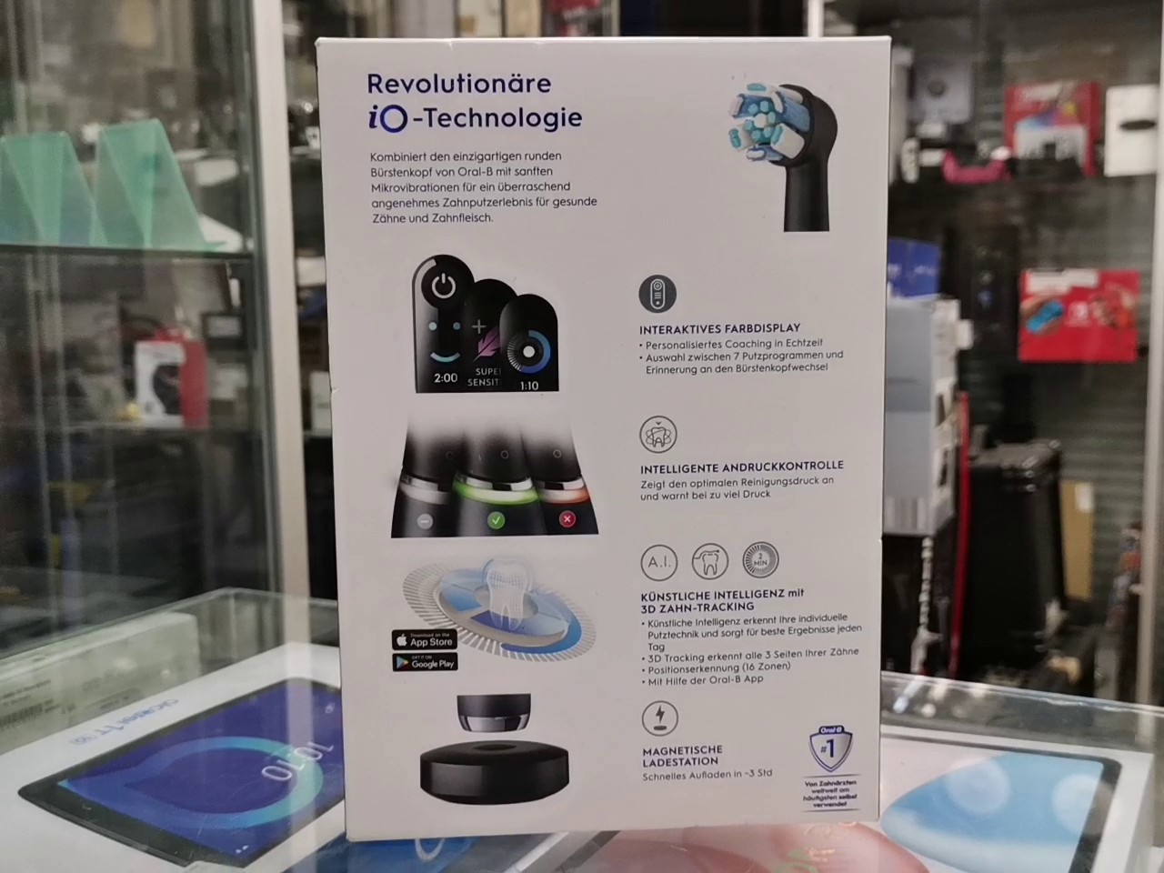 Oral-B iO Series 9N Black Onyx, Elektrische Zahnbürste mit 7 Smart-Modi, Farbdisplay, Andruckkontrolle, Lade-Reiseetui und OVP | Zustand: Neu – Bild 2