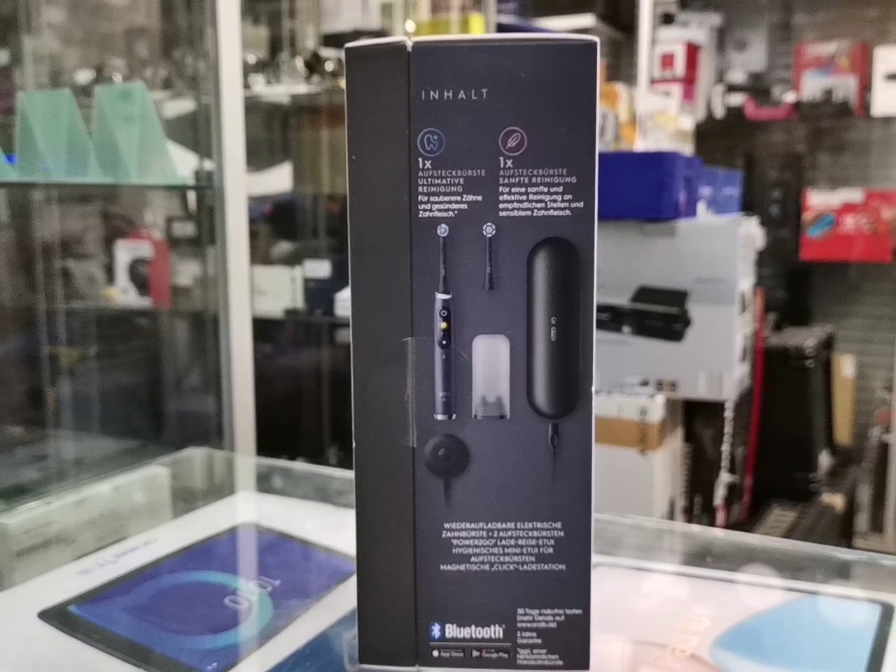 Oral-B iO Series 9N Black Onyx, Elektrische Zahnbürste mit 7 Smart-Modi, Farbdisplay, Andruckkontrolle, Lade-Reiseetui und OVP | Zustand: Neu – Bild 3