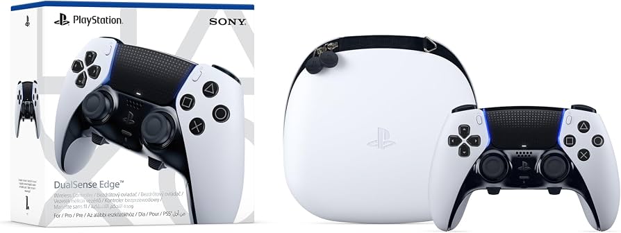 Sony DualSense Edge Weiß, Professioneller Wireless-Controller für PS5 mit anpassbaren Tasten, Sticks und Schutztasche, OVP | Zustand: Neu