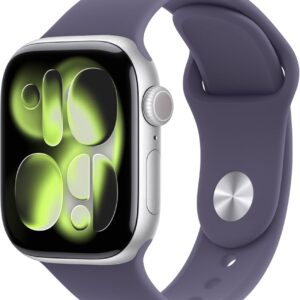 Apple Watch Series 11 42mm Aluminium Silber 2025, GPS, Sportarmband S | M Nebelviolett, OVP | Zustand: Neu