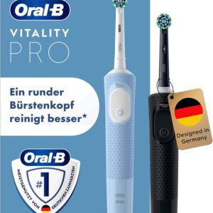 Oral-B Vitality Pro D103 Blau, Elektrische Zahnbürste mit 3 Putzmodi, 2D-Reinigungstechnologie und integriertem Timer, ovp | Zustand: Neu