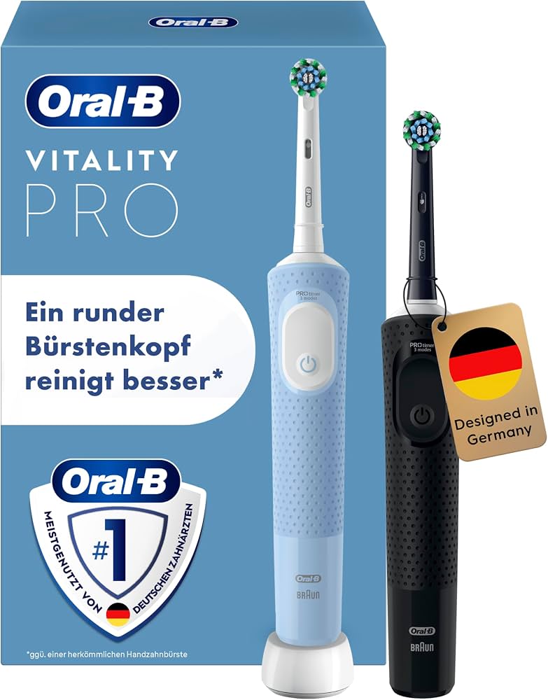 Oral-B Vitality Pro D103 Blau, Elektrische Zahnbürste mit 3 Putzmodi, 2D-Reinigungstechnologie und integriertem Timer, ovp | Zustand: Neu
