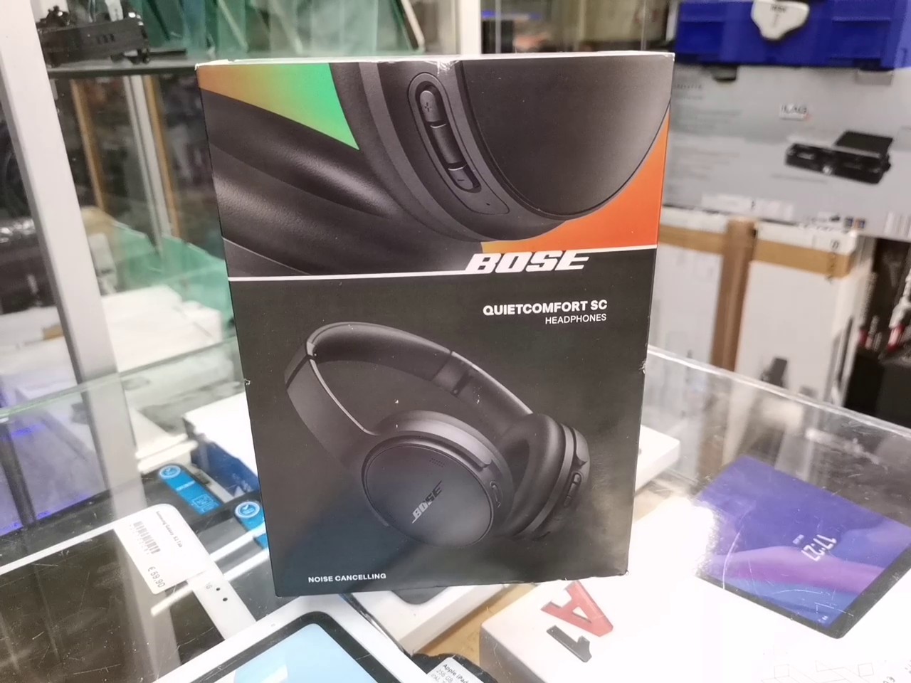 Bose QuietComfort SC Schwarz, Kabelloser Over-Ear Kopfhörer mit aktiver Geräuschunterdrückung (ANC) und Stoffetui | Zustand: Neu – Bild 5