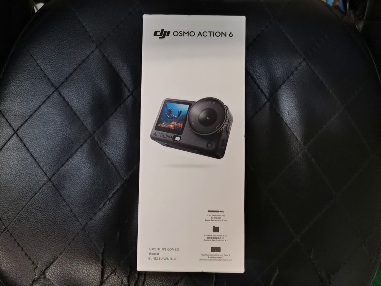 DJI Osmo Action 6 Adventure Combo schwarz, 8K Video, 1 | 1,1-Zoll-Sensor, variable Blende, OVP | Zustand: Neu – Bild 4