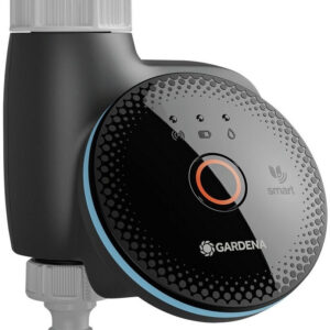 Gardena smart Water Control Schwarz, App-gesteuerte Bewässerungssteuerung für den Garten, kompatibel mit Smart Home, für 0,5 bis 12 bar Wasserdruck | Zustand: Neu