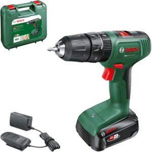 Bosch EasyImpact 18V-40, Akku-Schlagbohrschrauber im Koffer inklusive 2 Akkus 2.0Ah und Ladegerät | Zustand: Neu