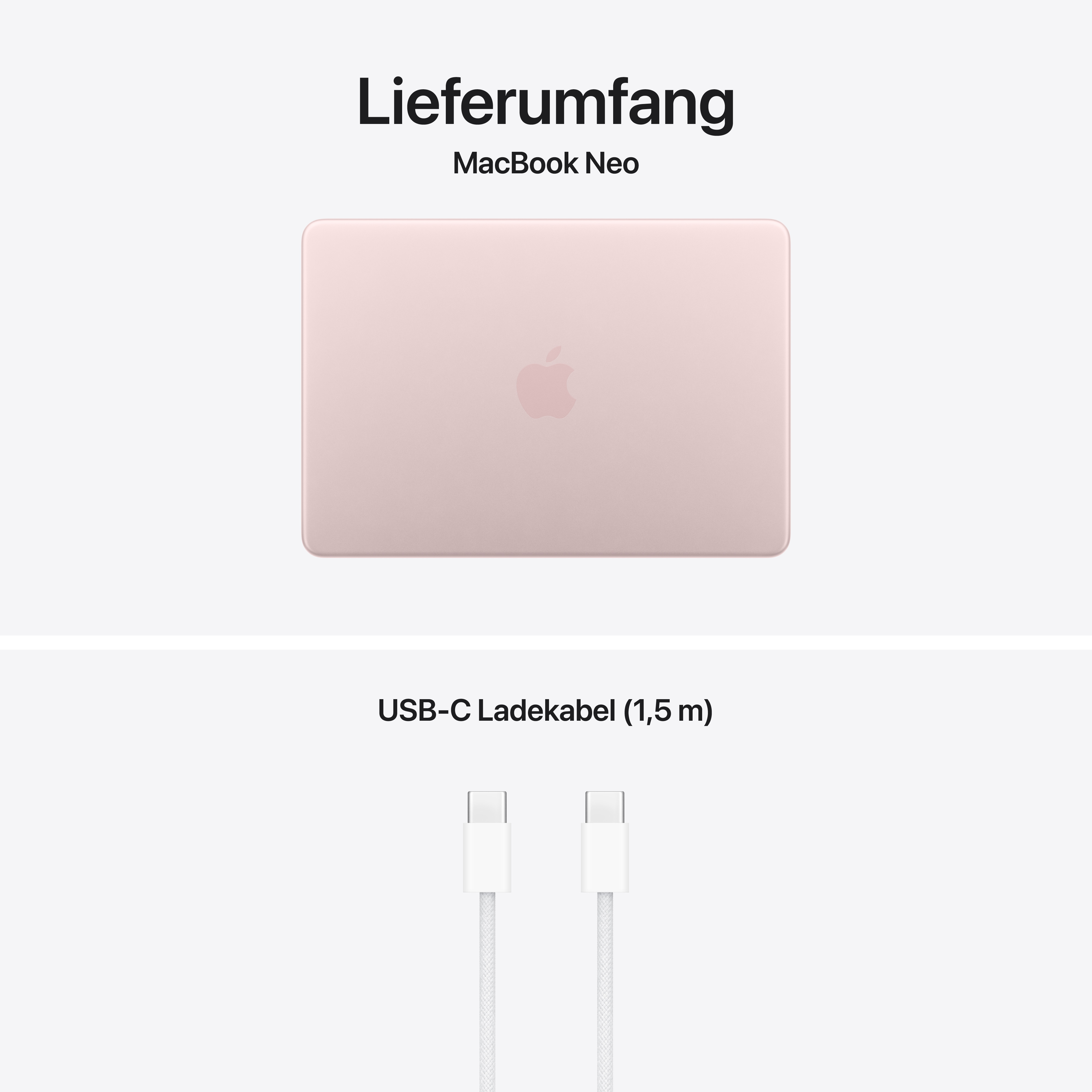 Apple MacBook Neo (2026) Blush, 8GB RAM, 256GB SSD, 1 Ladezyklus, OVP, Rechnung vom 24.07.2026, Garantie bis 24.07.2027 | Zustand: Wie Neu
