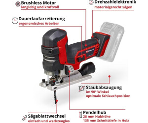 Einhell TP-JST 18/135 Li BL Solo, Akku-Pendelhubstichsäge, 18V Power X-Change, Brushless, ohne Akku und Ladegerät, OVP | Zustand: Neu – Bild 2