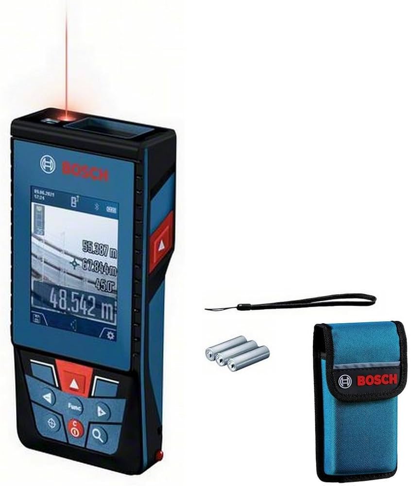 Bosch GLM 100-25 C Blau, Laser-Entfernungsmesser inkl. Tasche, OVP, Zieltafel und USB-Kabel | Zustand: Neu