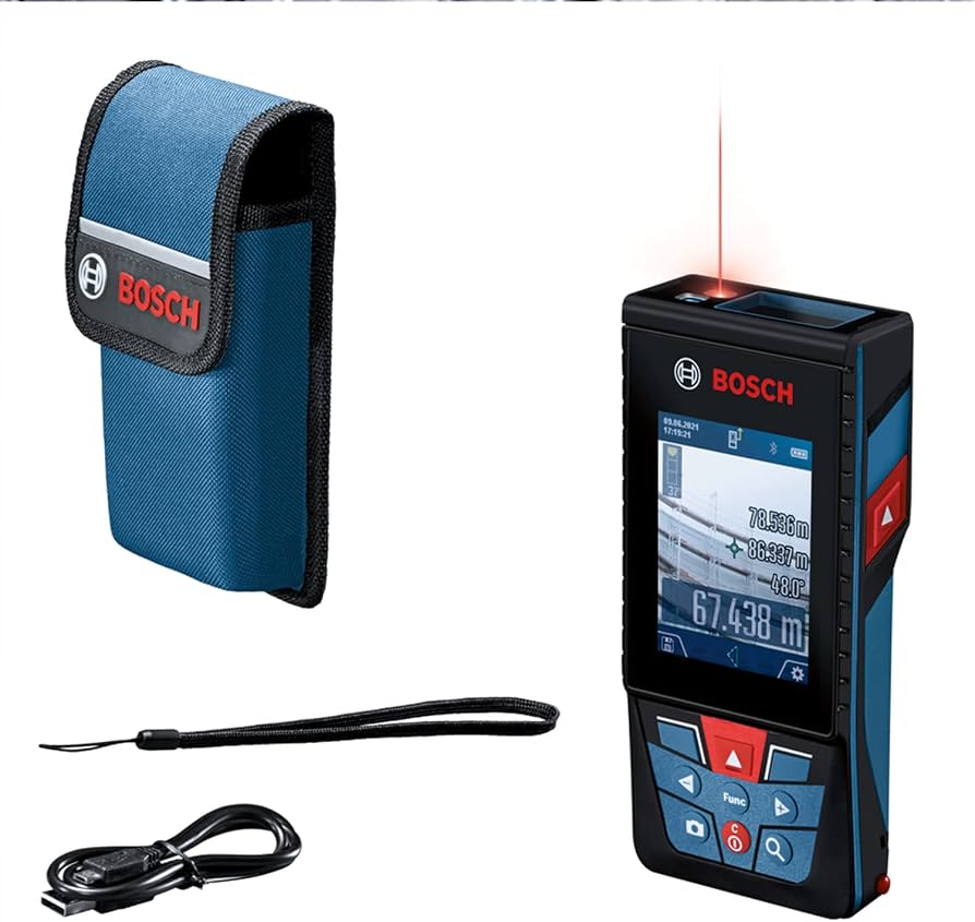 Bosch GLM 100-25 C Blau, Laser-Entfernungsmesser inkl. Tasche, OVP, Zieltafel und USB-Kabel | Zustand: Neu – Bild 4