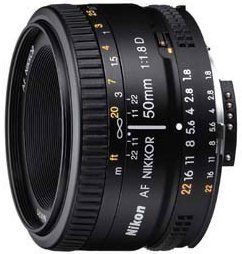 Nikon AF Nikkor 50mm f/1.8D schwarz, Kompaktes Standard-Festbrennweiten-Objektiv mit Autofokus und Blendenring für FX und DX | Zustand: Sehr Gut – Bild 2