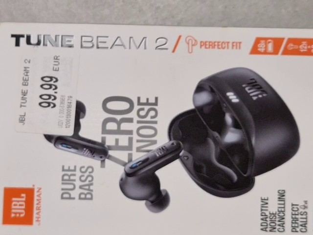 JBL Tune Beam 2 Schwarz, ovp, True Wireless In-Ear-Kopfhörer mit adaptivem Noise-Cancelling und Pure Bass Sound | Zustand: Neu – Bild 2
