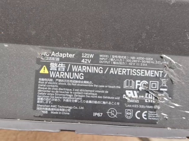 Segway Ninebot Max G2 Schwarz, Internes Netzteil, Original AC Adapter Ladegerät 42V 2.9A 121W Modell NB-42D0-02D9 für E-Scooter – Bild 3