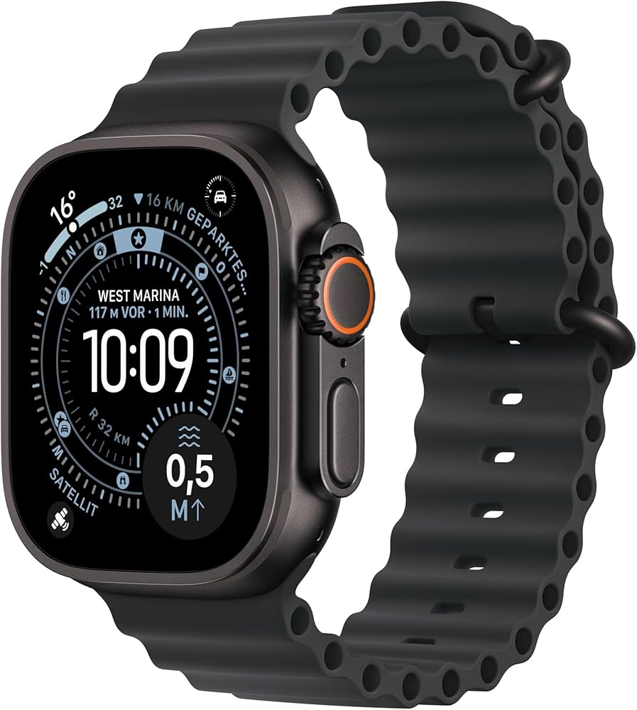 Apple Watch Ultra 2 2024 Schwarz, Cellular, OVP, 100% Akkukapazität, Alpine Loop, 3 zusätzliche Armbänder | Zustand: Sehr Gut – Bild 2