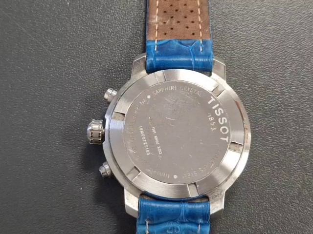 Tissot PRC 200 Chronograph Weiß/Blau, Quarzwerk Saphirglas Edelstahl 40 mm wasserdicht 20 bar | Zustand: Gut – Bild 2