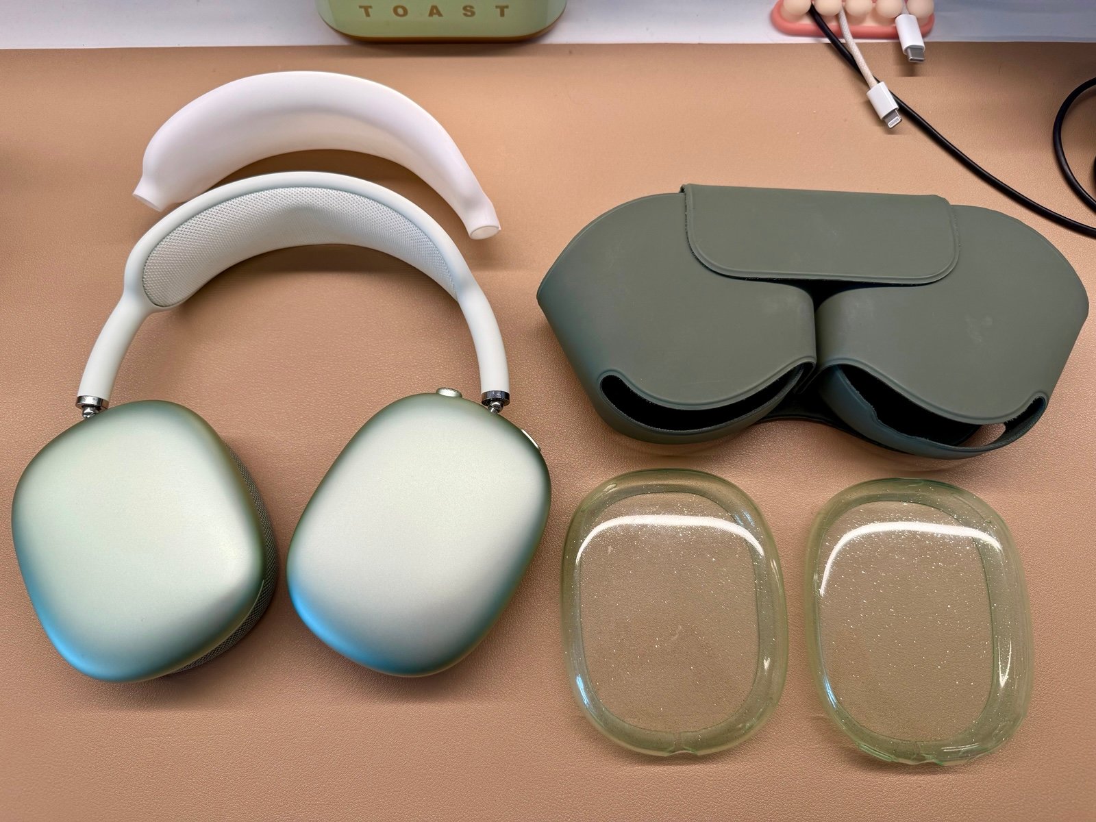 Apple AirPods Max Schwarz, Over-Ear-Kopfhörer, Lightning-Anschluss, inklusive Originalverpackung (OVP). | Zustand: Gut – Bild 6