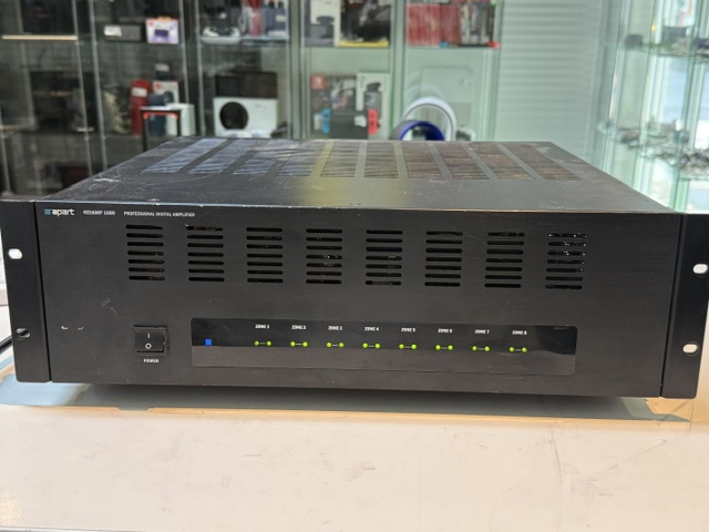 Apart Revamp1680 Schwarz, Professioneller 16-Kanal-Digitalverstärker, Class-D, 16 x 80 Watt an 4 Ohm, brückbar auf 8 x 200 Watt, lüfterlos, ideal für Multiroom-Anwendungen. – Bild 3