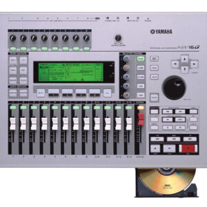 Yamaha AW16G silber, 16-Spur Digital Audio Workstation, Mischpult, mit Koffer, ein Fader fehlt | Zustand: Gut