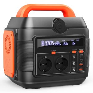 Sanfou OPS600, schwarz-orange, Tragbare Powerstation, 576, 600W, mit Verpackung und Ladegerät    | Zustand: Gut