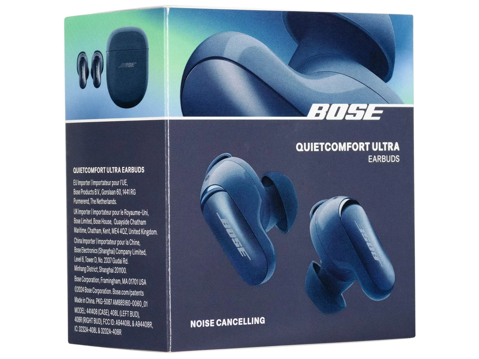 Bose QuietComfort Ultra Earbuds Lunar Blue 2024, Kabellose In-Ear-Kopfhörer mit erstklassigem Noise Cancelling und immersivem 3D-Audio. | Zustand: Neu – Bild 2